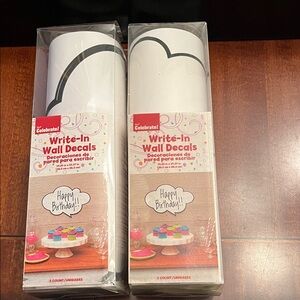 Celebrate It Write-In Wall Decals - Black and White